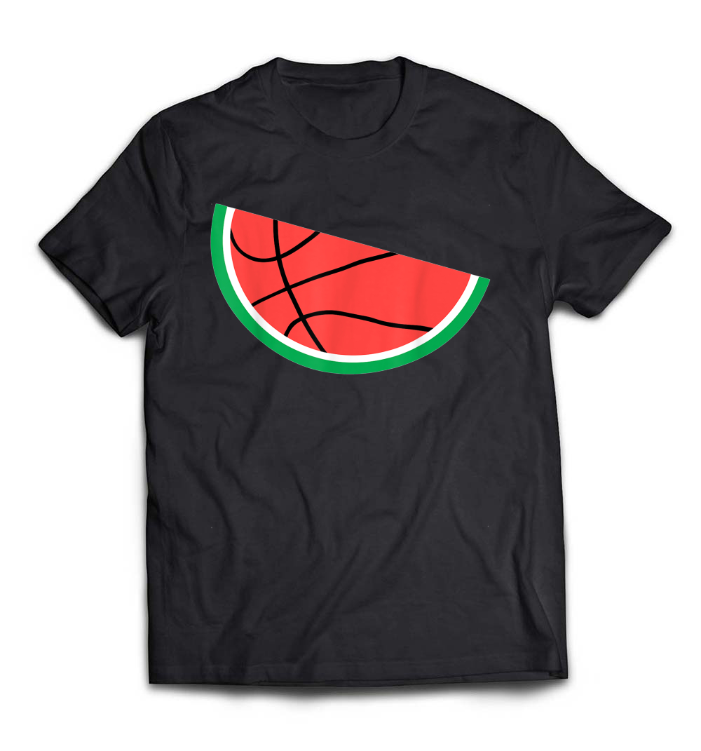 “Watermelon Basketball Summer” T-Shirt – A Fun Tee for Summer and Basketball Lovers